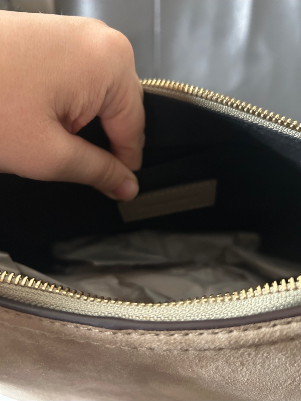 See By Chloé Taupe Suede & Leather Shoulder/Crossbody Bag - Picture 8 of 12